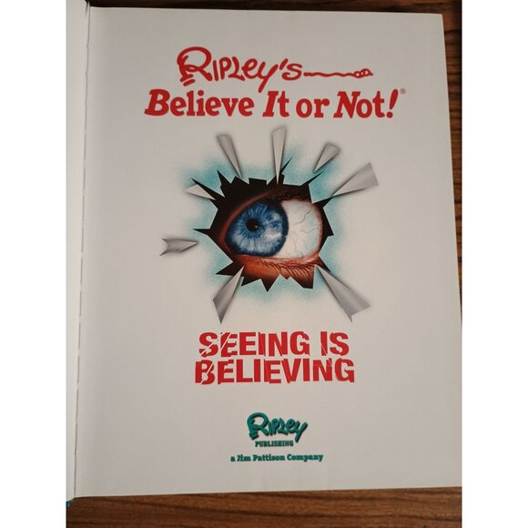 Ripleys Believe It‎ Or Not! Seeing Is Believing Hardcover Book - Picture 4 of 8